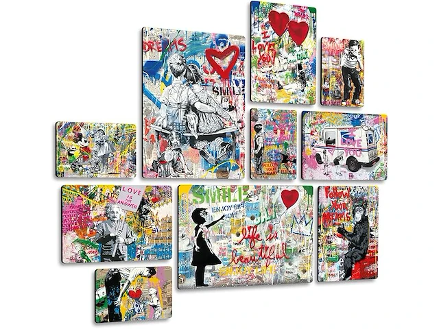 Giallobus - set van 10 schilderijen - afbeelding 2 van  3