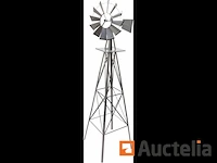 Giant windmill us style staal, hoogte 245 cm - afbeelding 3 van  4