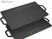Gietijzeren grillpan met antiaanbaklaag - afbeelding 2 van  3