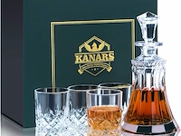 Giftbox whiskey karaf + glazen kristal - afbeelding 1 van  4