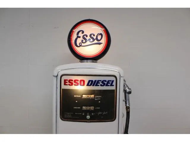 Gilbarco - esso vintage benzinepomp - afbeelding 1 van  11