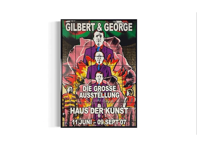 Gilbert & george - gesigneerde affiche - afbeelding 1 van  2