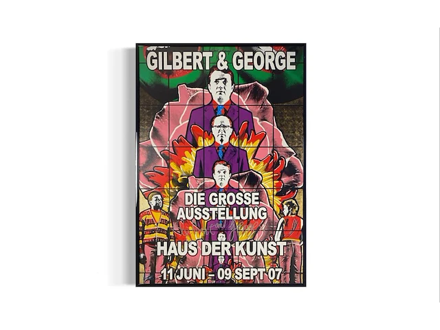 Gilbert & george - gesigneerde affiche - afbeelding 1 van  2