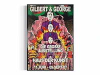 Gilbert & george - gesigneerde affiche - afbeelding 1 van  2