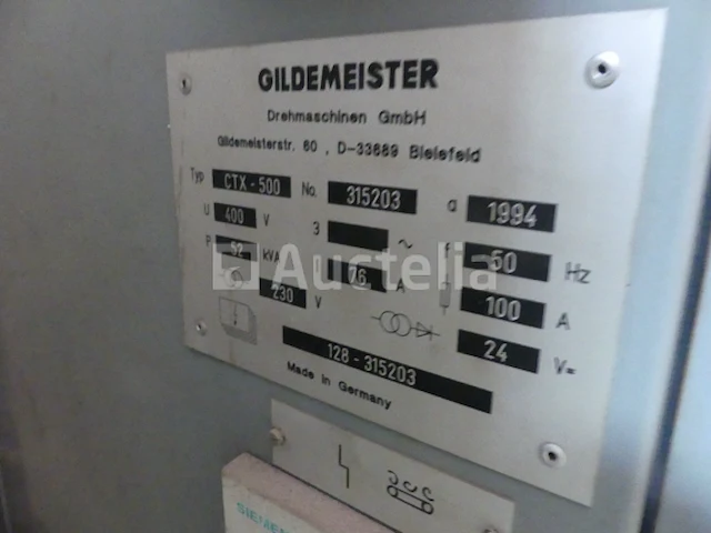 Gildemeister ctx500 digitale metalen draaibank - afbeelding 18 van  19