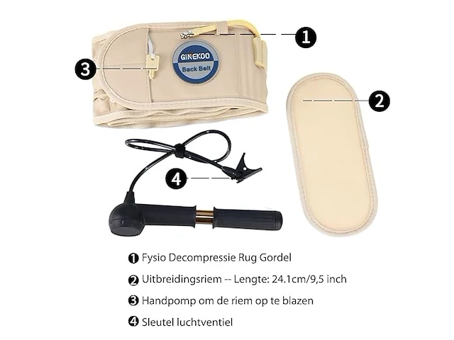 Ginekoo decompressie rug riem - afbeelding 3 van  6