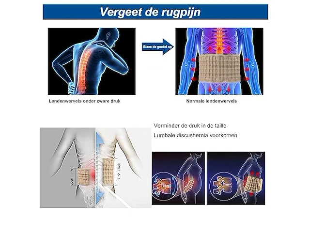Ginekoo decompressie rug riem - afbeelding 6 van  6