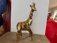 Giraf chrome gold h38cm x l16cm - afbeelding 1 van  2