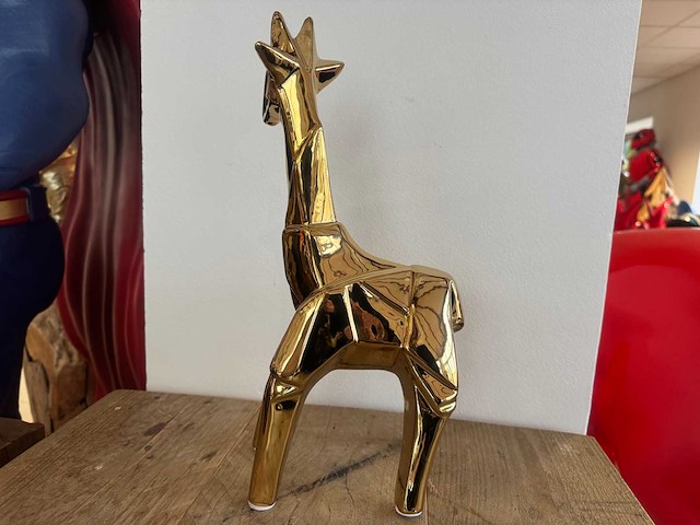 Giraf chrome gold h38cm x l16cm - afbeelding 2 van  2