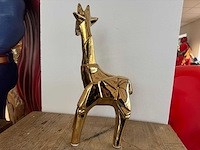 Giraf chrome gold h38cm x l16cm - afbeelding 2 van  2