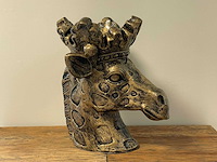 Giraf flowerpot h45cm old gold - afbeelding 1 van  1