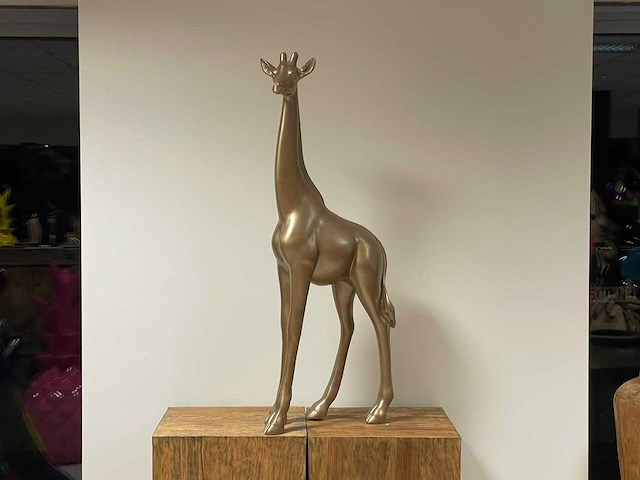 Giraf h100cm goud - afbeelding 1 van  2