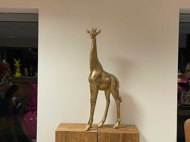 Giraf h100cm old gold - afbeelding 1 van  2