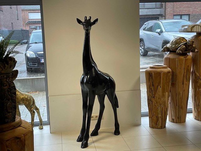 Giraf h180cm zwart - afbeelding 1 van  3