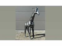 Giraf staand h108cm old silver - afbeelding 1 van  2