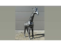 Giraf staand h108cm old silver - afbeelding 1 van  2