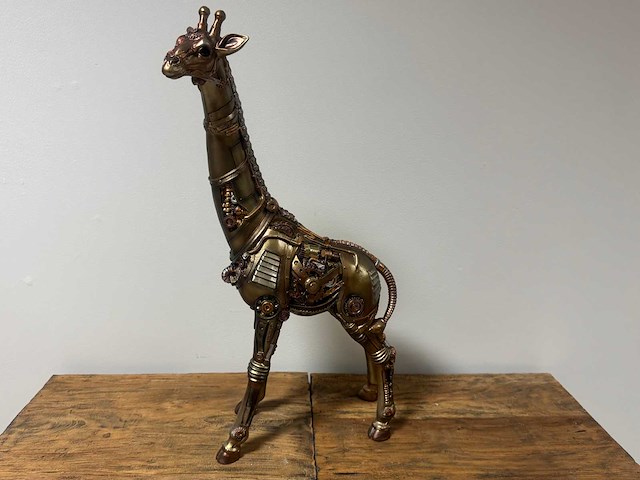 Giraf steampunk h53cm gold - afbeelding 1 van  2
