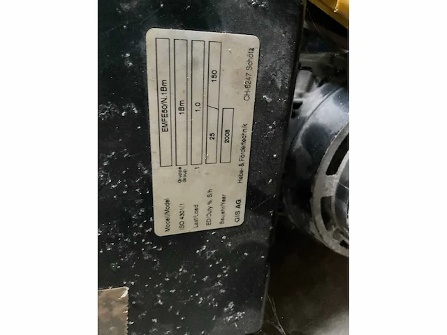 Gis emfe50 elektrische kettingtakel - afbeelding 5 van  6
