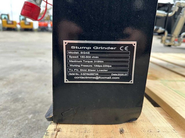 Giyi - 2025 - gy-sg45 - voorzetapparatuur - stronkenfrees - afbeelding 2 van  10