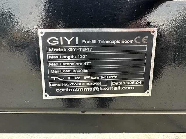 Giyi - 2025 - gy-tb47 - voorzetapparatuur - afbeelding 7 van  15