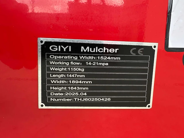 Giyi - 2025 - mulcher passend op schranklader - afbeelding 3 van  11