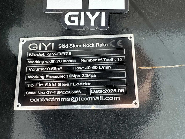 Giyi - 2025 - rr78 - voorzetapparatuur - steenraper - afbeelding 4 van  12