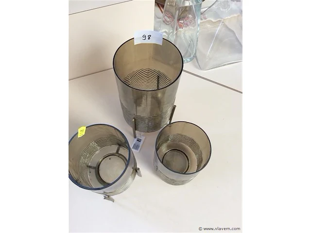 Glas 3stuks 2op voet - afbeelding 2 van  3