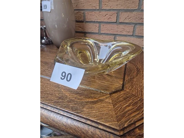 Glaspasta schaal, 30x30cm h 8cm - afbeelding 1 van  3