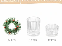Glasseam votief kaarshouders (24 stuks) - afbeelding 2 van  3
