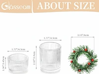 Glasseam votief kaarshouders (24 stuks) - afbeelding 3 van  3