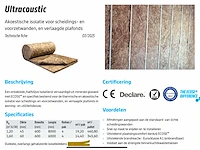 Glaswol 4,5 cm dik 76,8 m2 ( 4 rol ) - afbeelding 2 van  3