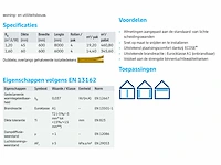 Glaswol 4,5 cm dik 76,8 m2 ( 4 rol ) - afbeelding 3 van  3