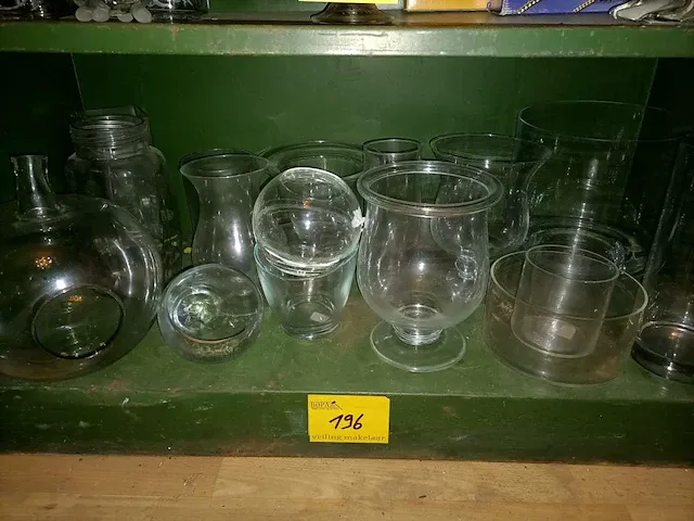 Glazen bokalen, kommen, vazen, ca. 16 stuks - afbeelding 1 van  6