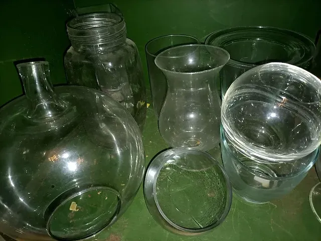 Glazen bokalen, kommen, vazen, ca. 16 stuks - afbeelding 4 van  6