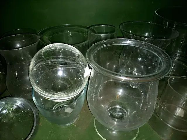 Glazen bokalen, kommen, vazen, ca. 16 stuks - afbeelding 5 van  6