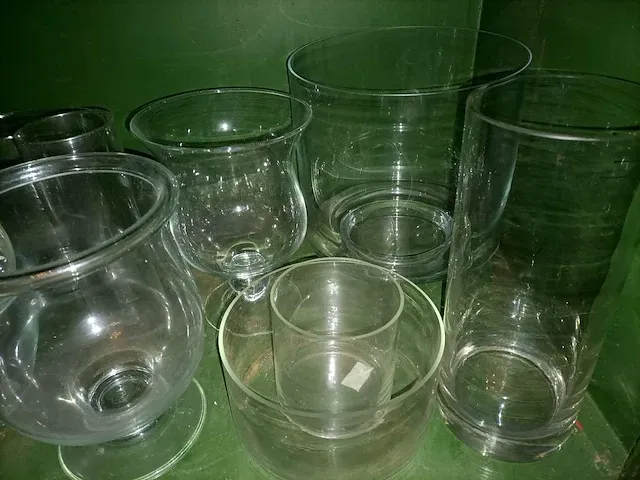 Glazen bokalen, kommen, vazen, ca. 16 stuks - afbeelding 6 van  6