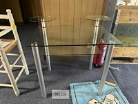 Glazen bureel l80xb55xh69 cm - afbeelding 1 van  4