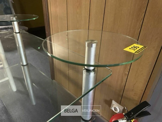 Glazen bureel l80xb55xh69 cm - afbeelding 4 van  4