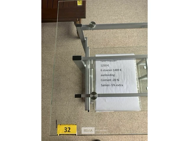 Glazen bureeltafel - afbeelding 7 van  7