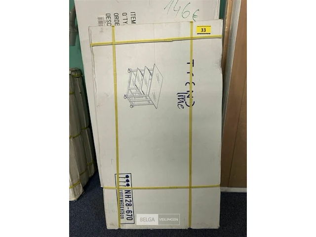 Glazen bureeltafel - afbeelding 1 van  2