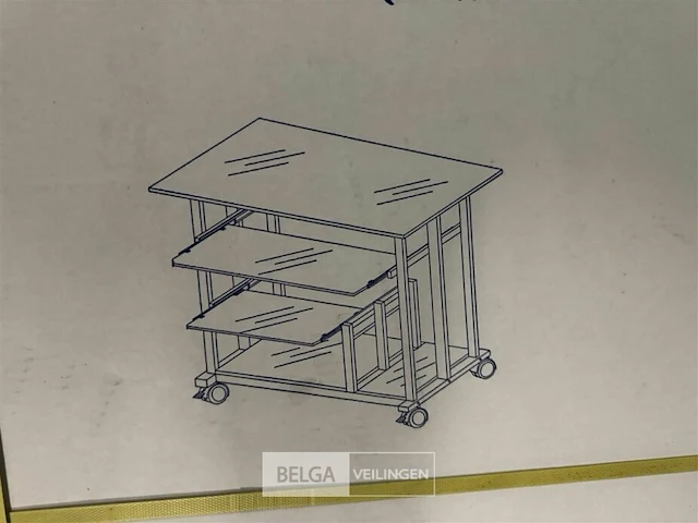 Glazen bureeltafel - afbeelding 2 van  2