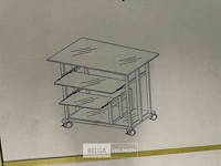 Glazen bureeltafel - afbeelding 2 van  2