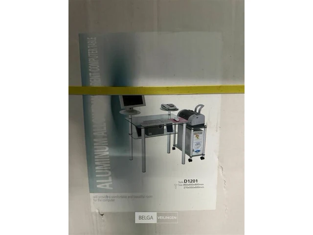 Glazen bureeltafel - afbeelding 2 van  2