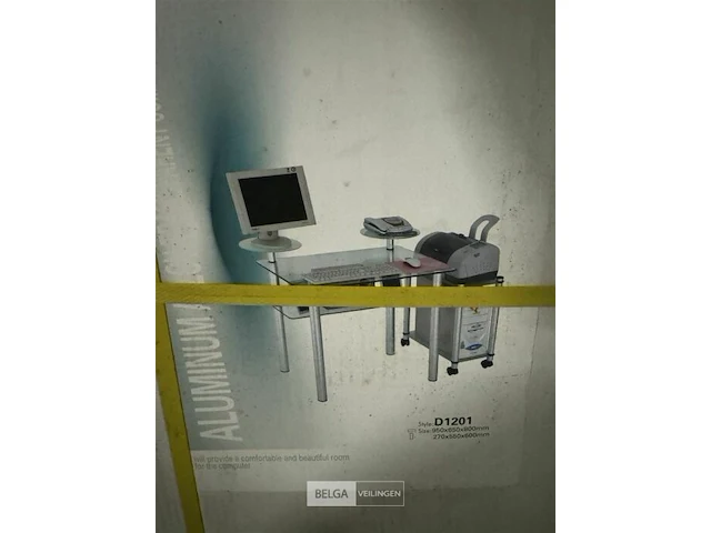 Glazen bureeltafel - afbeelding 1 van  2