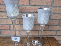 Glazen decoratie 4 stuks - afbeelding 1 van  3