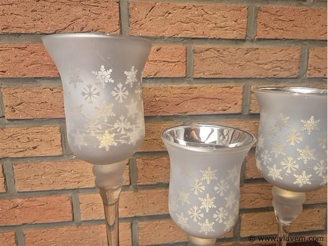 Glazen decoratie 4 stuks - afbeelding 2 van  3