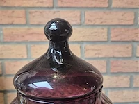 Glazen dekselvaas, h 32cm - afbeelding 2 van  3