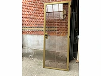 Glazen deur met aluminium kader – ral 1036 goud - afbeelding 2 van  8