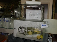 Glazen drankdispenser met kraantje - afbeelding 1 van  1