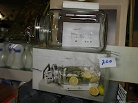 Glazen drankdispenser met kraantje - afbeelding 1 van  1